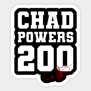 Chad Powers 200 Sticker